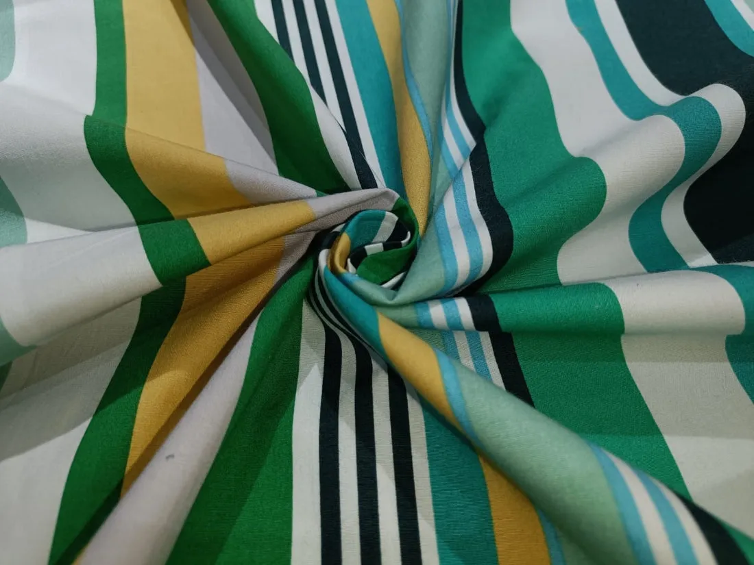 100% Cotton Poplin Lycra stripes 58" wide [12462-12464]