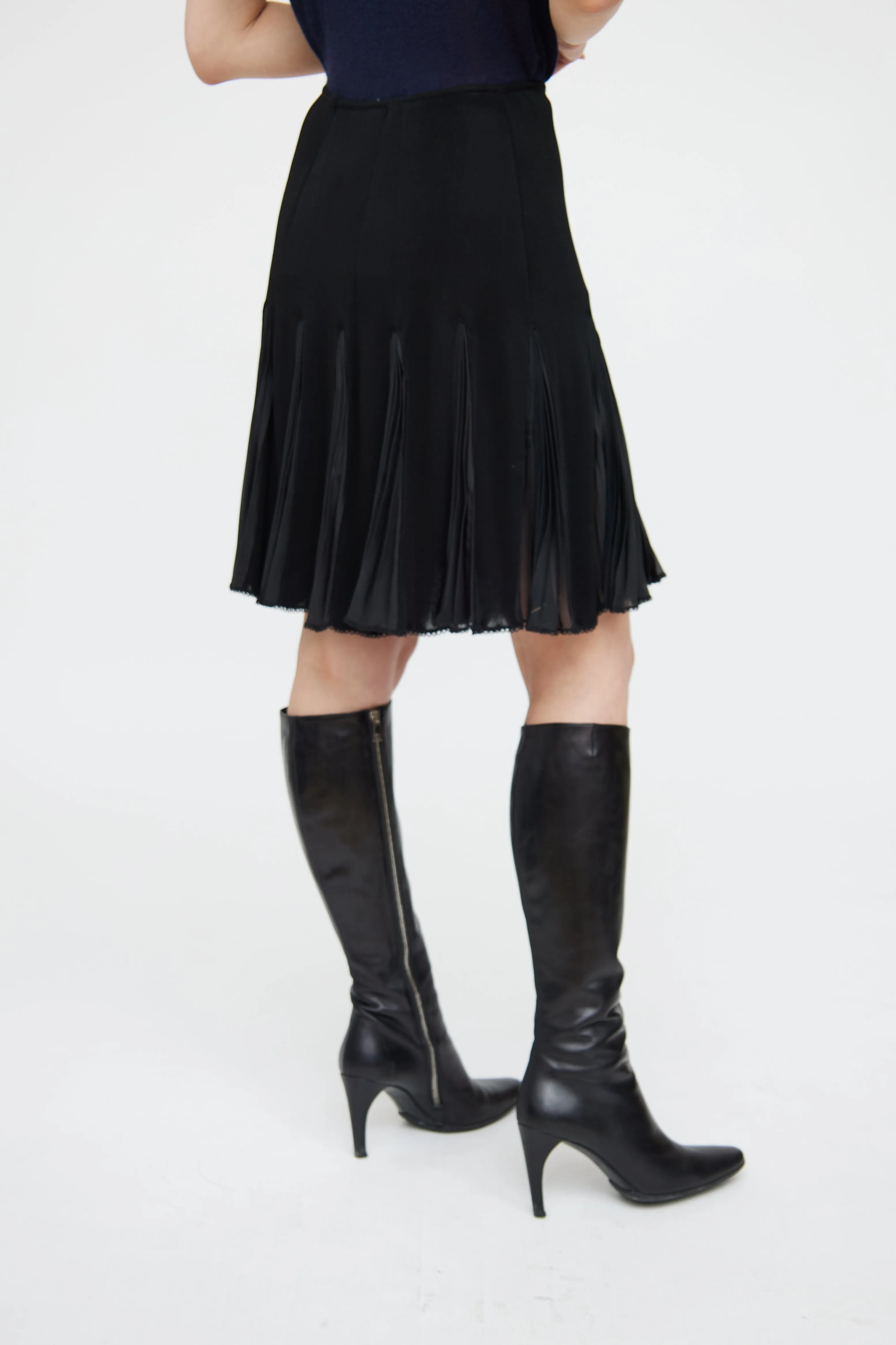 2004 Flowy Panel Pleated Skirt