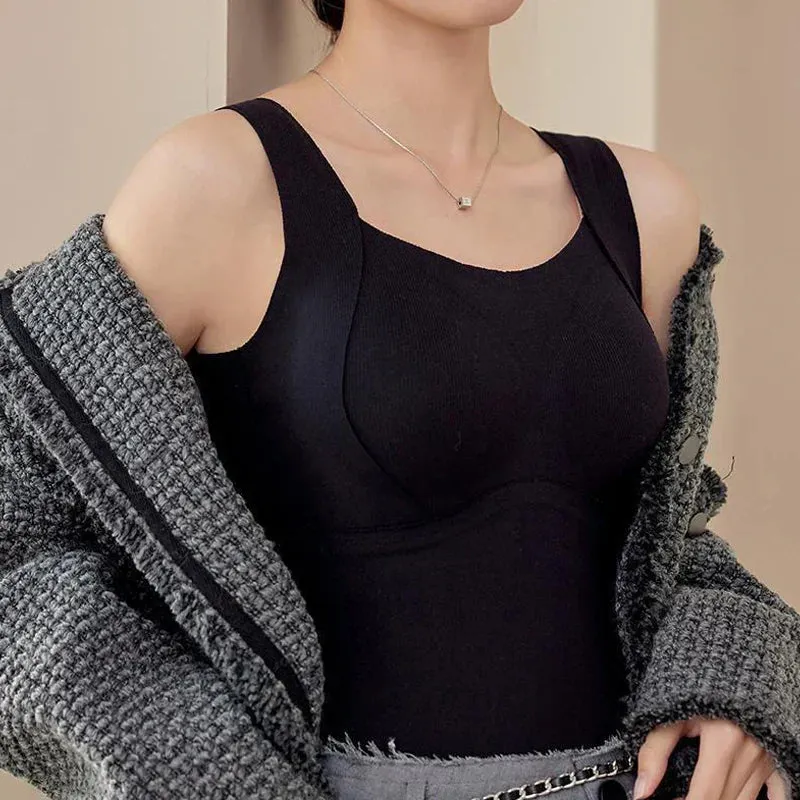 50% RABATT[Damgva] Thermal Tank Tops fr kvinnor med inbyggd beh
