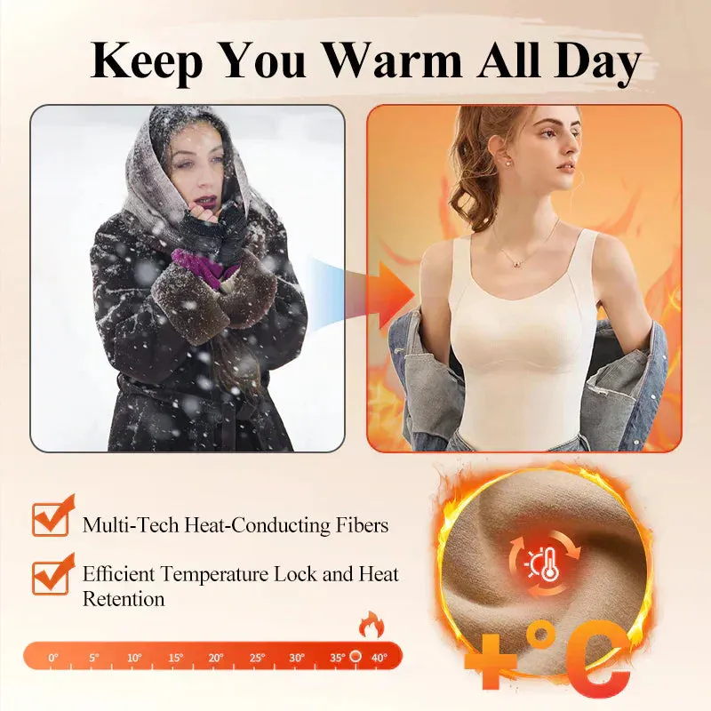 50% RABATT[Damgva] Thermal Tank Tops fr kvinnor med inbyggd beh