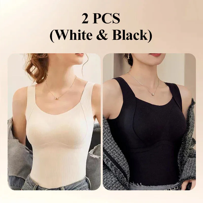 50% RABATT[Damgva] Thermal Tank Tops fr kvinnor med inbyggd beh