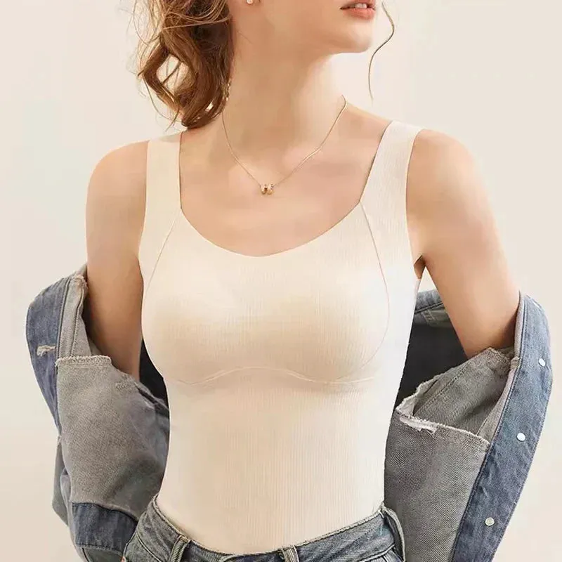 50% RABATT[Damgva] Thermal Tank Tops fr kvinnor med inbyggd beh