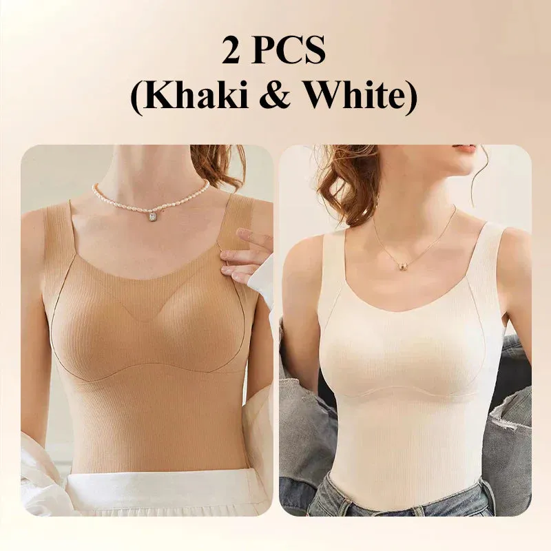 50% RABATT[Damgva] Thermal Tank Tops fr kvinnor med inbyggd beh