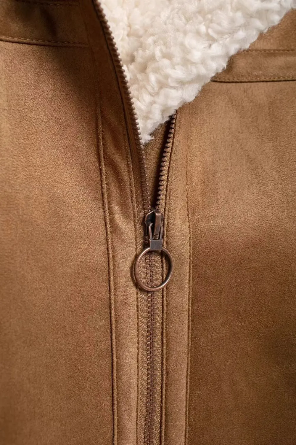 'Beverly' Reversible jacket with zip detailing