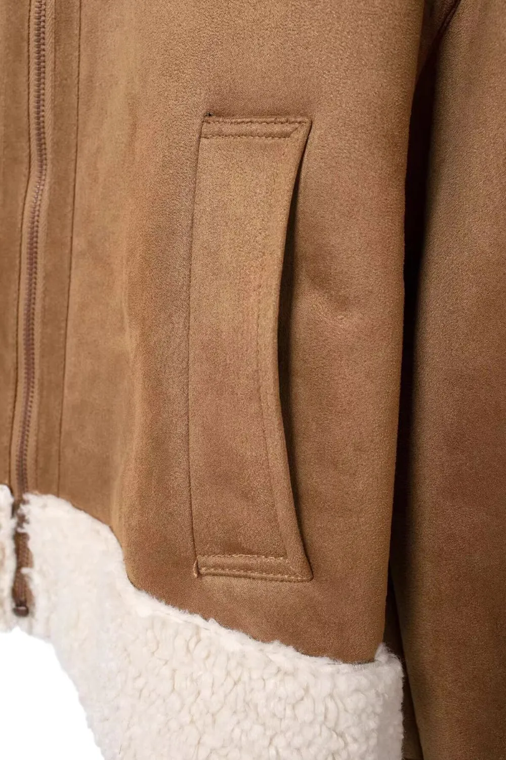 'Beverly' Reversible jacket with zip detailing