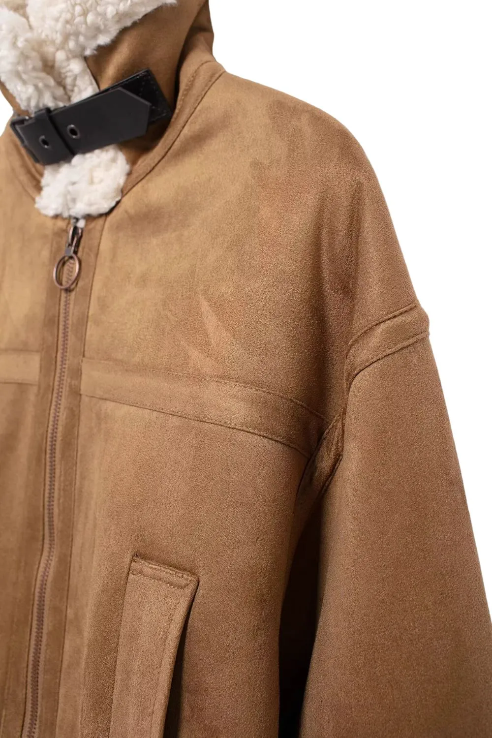'Beverly' Reversible jacket with zip detailing