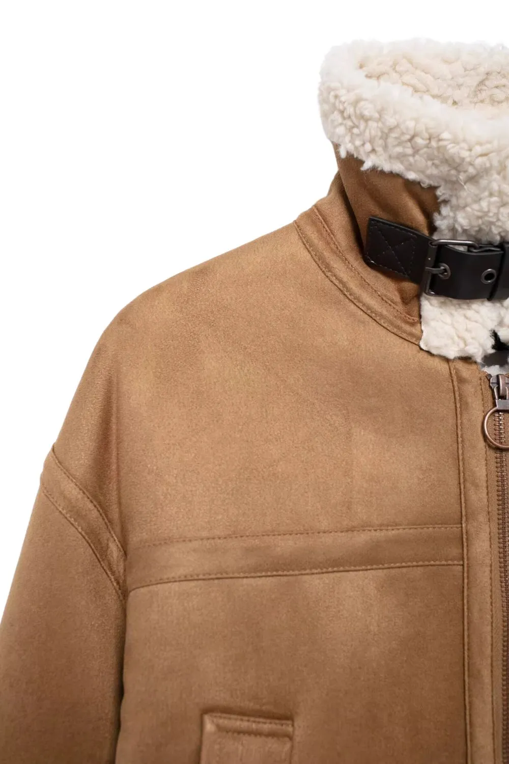 'Beverly' Reversible jacket with zip detailing