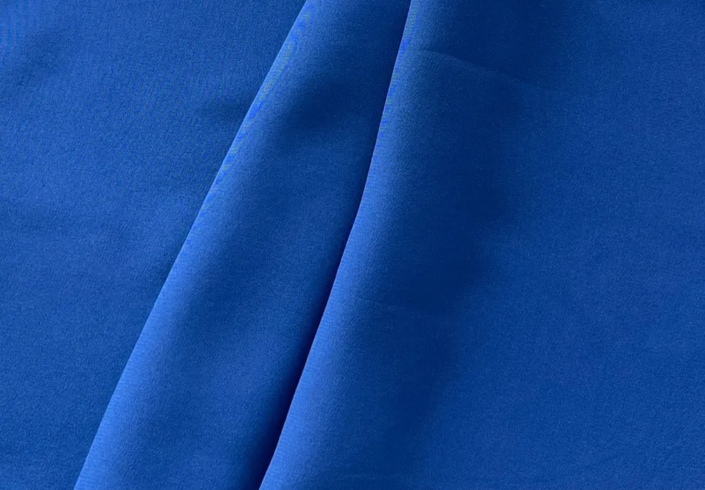 Blue Iris Silk Crepe De Chine (Made in Italy)