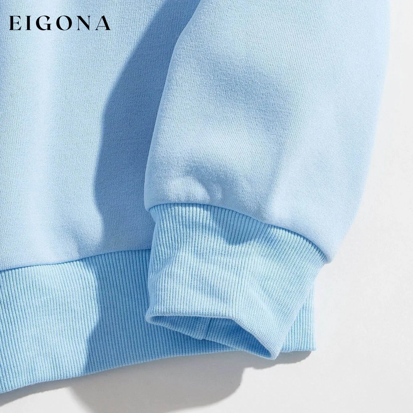 Butterfly & Slogan Graphic Thermal Sweatshirt