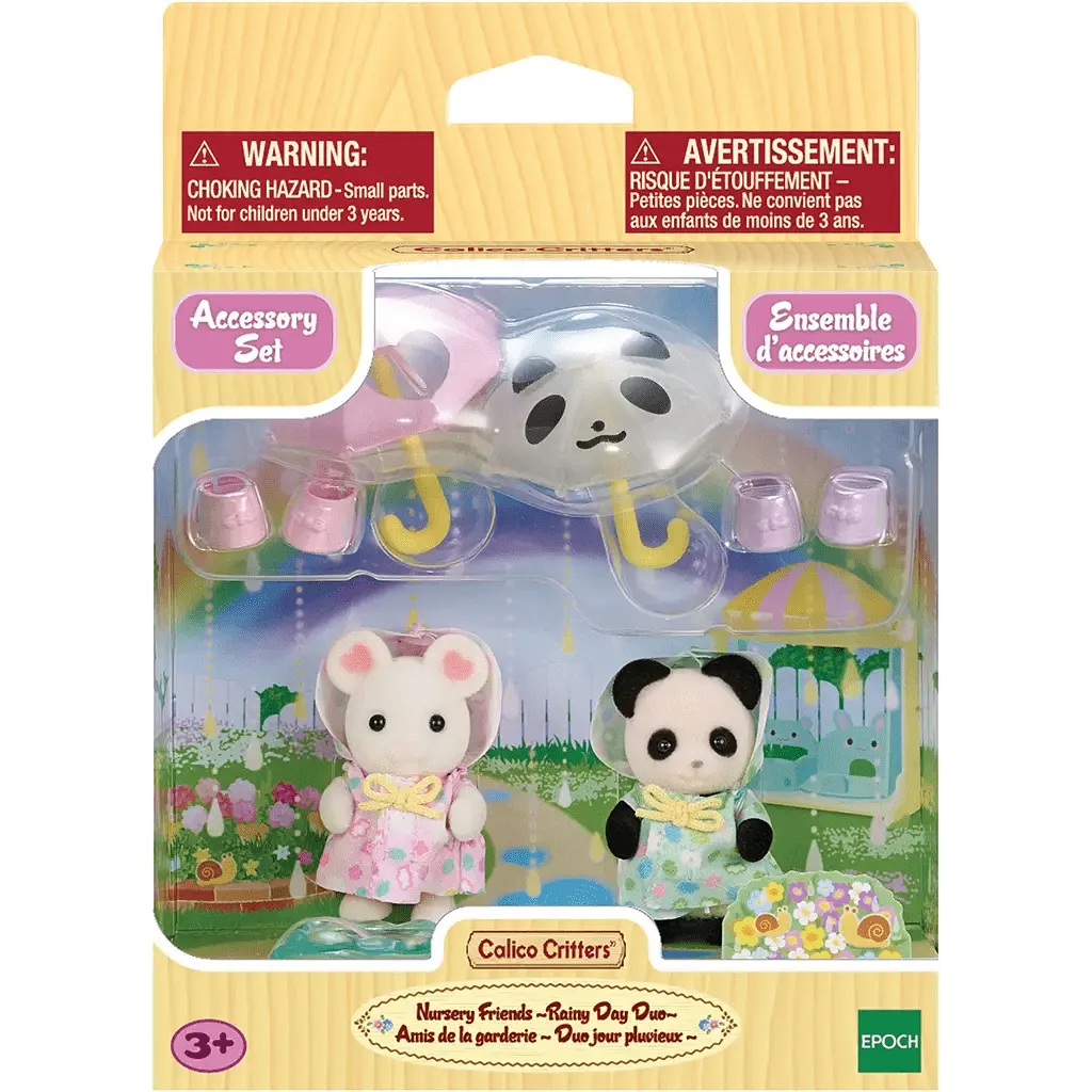 Calico Critters Nursery Friends - Rainy Day Duo