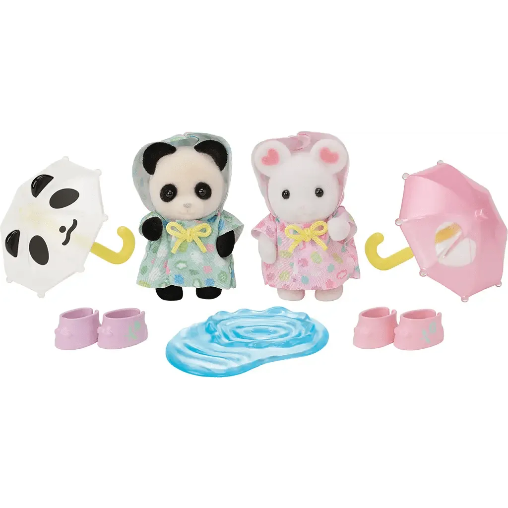 Calico Critters Nursery Friends - Rainy Day Duo