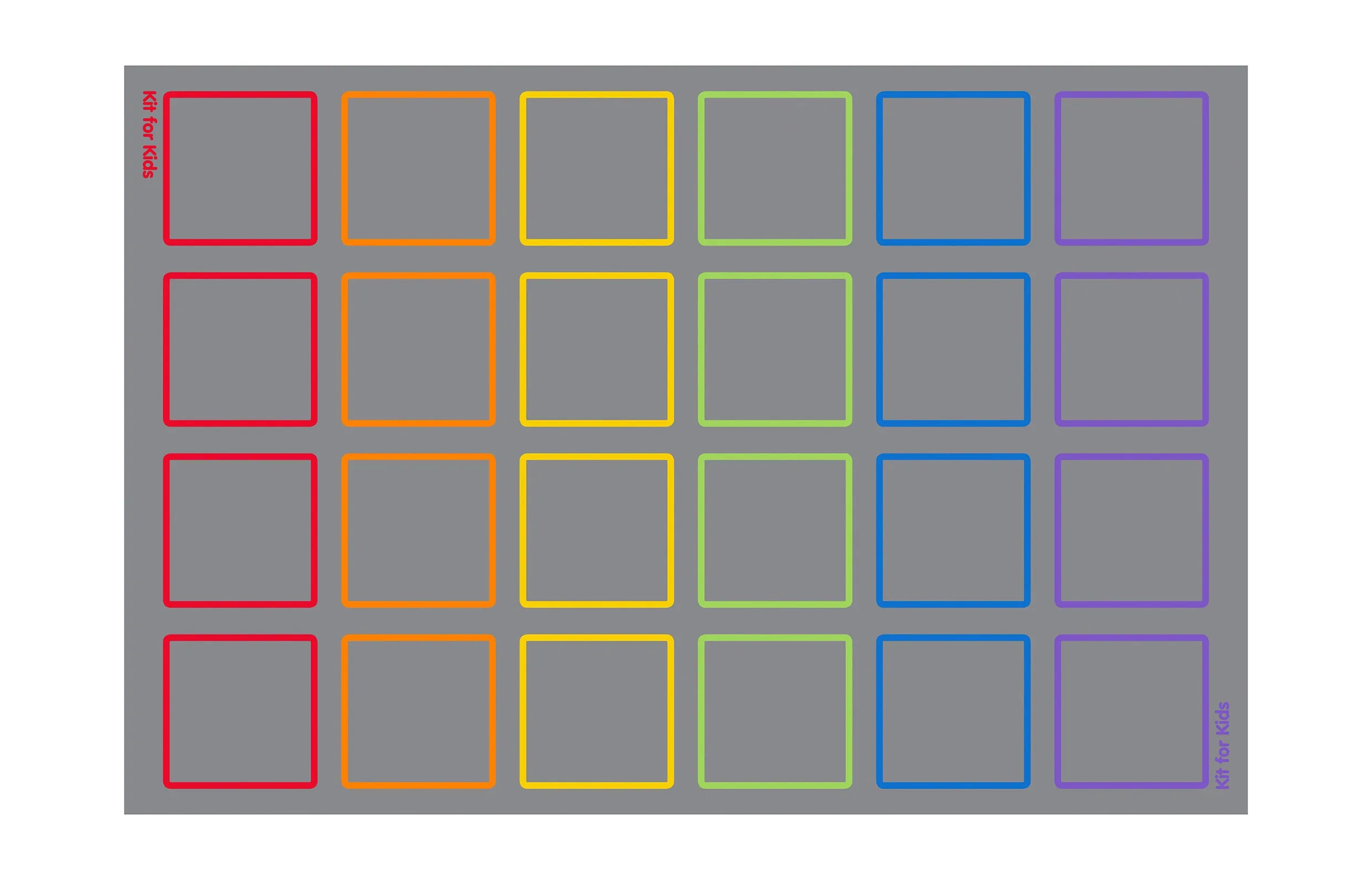 Essentials Rainbow Squares Carpet