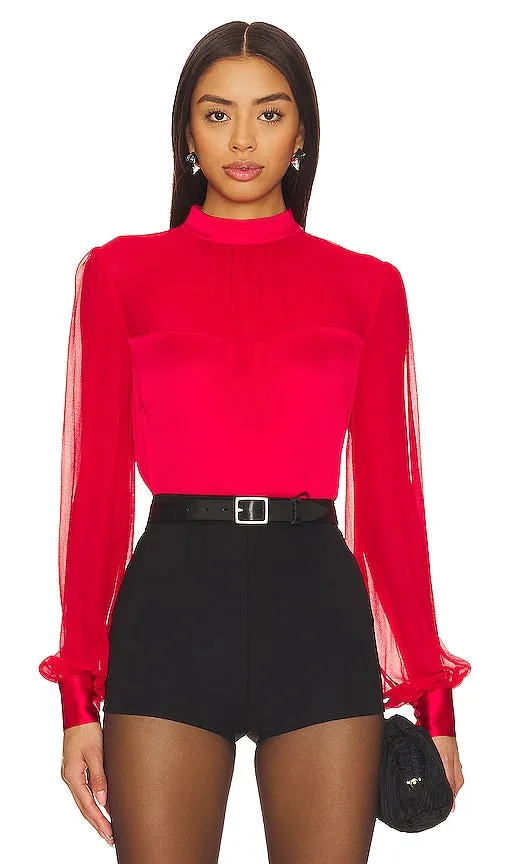 Generation Love Agnes Blouse in Red