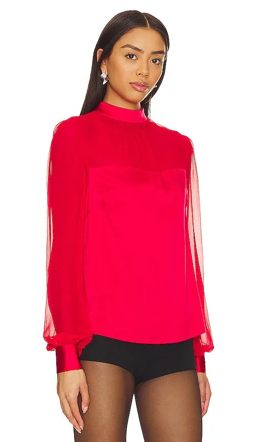 Generation Love Agnes Blouse in Red