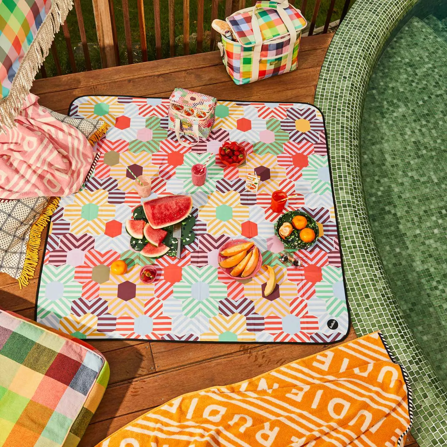 Holiday Medium Picnic Mat Sage x Clare & Kollab Tessa