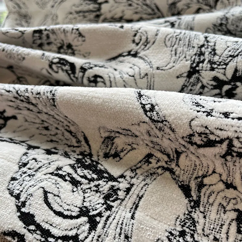 Irina Chenille Morris Botanical Pattern Blackout Thermal Curtain