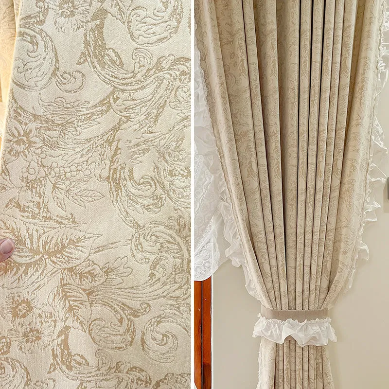 Irina Chenille Morris Botanical Pattern Blackout Thermal Curtain