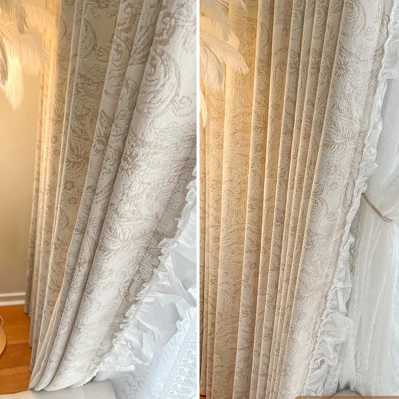 Irina Chenille Morris Botanical Pattern Blackout Thermal Curtain
