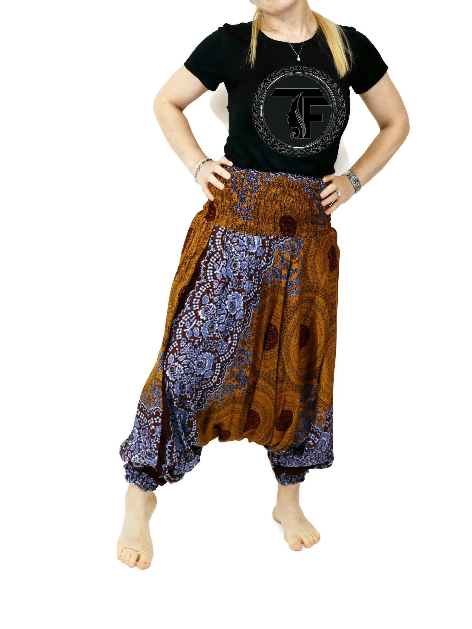Jumpsuits Rompers Harem Pants Women Baggy Casual Mandala