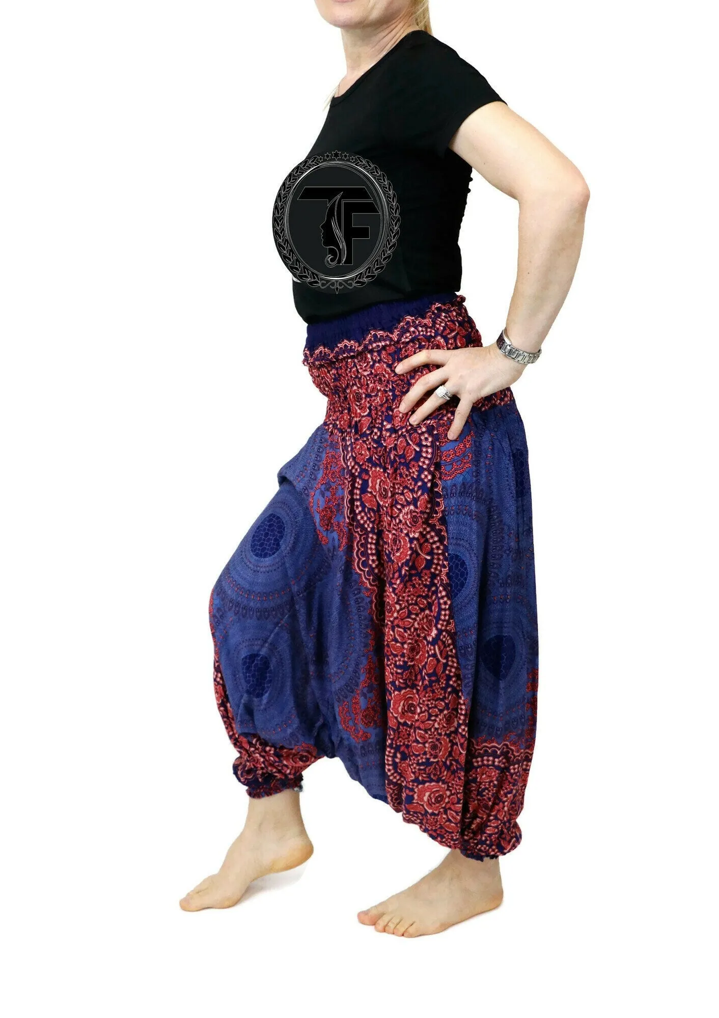 Jumpsuits Rompers Harem Pants Women Baggy Casual Mandala