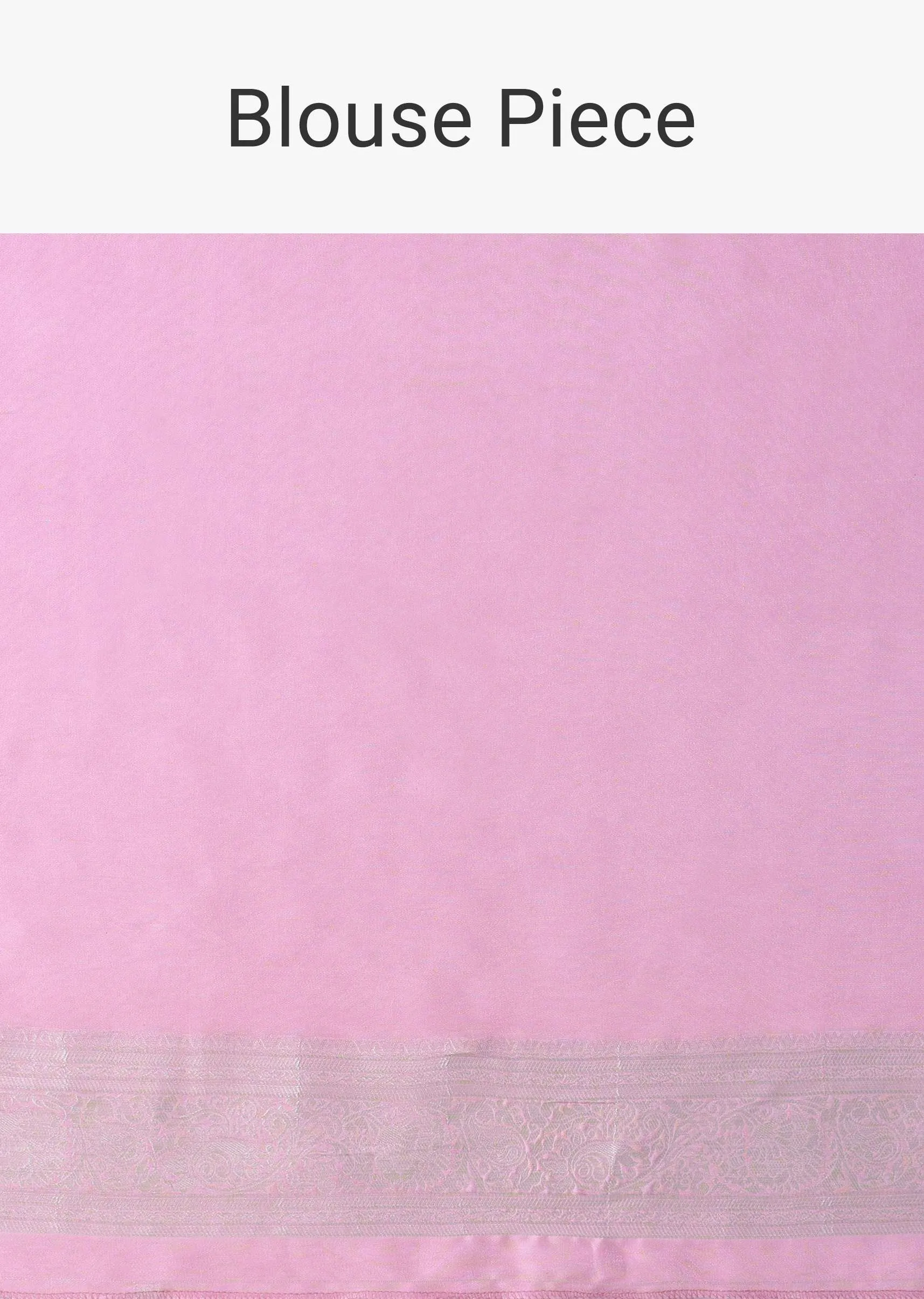 Lilac Sachet Pink Woven Saree In Dola Silk And Silver Weave