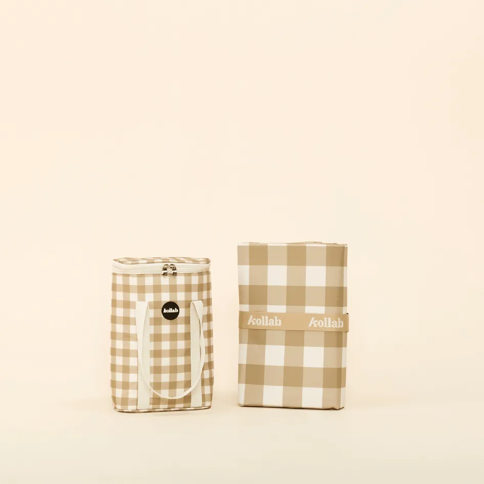 Medium Mat Olive Check