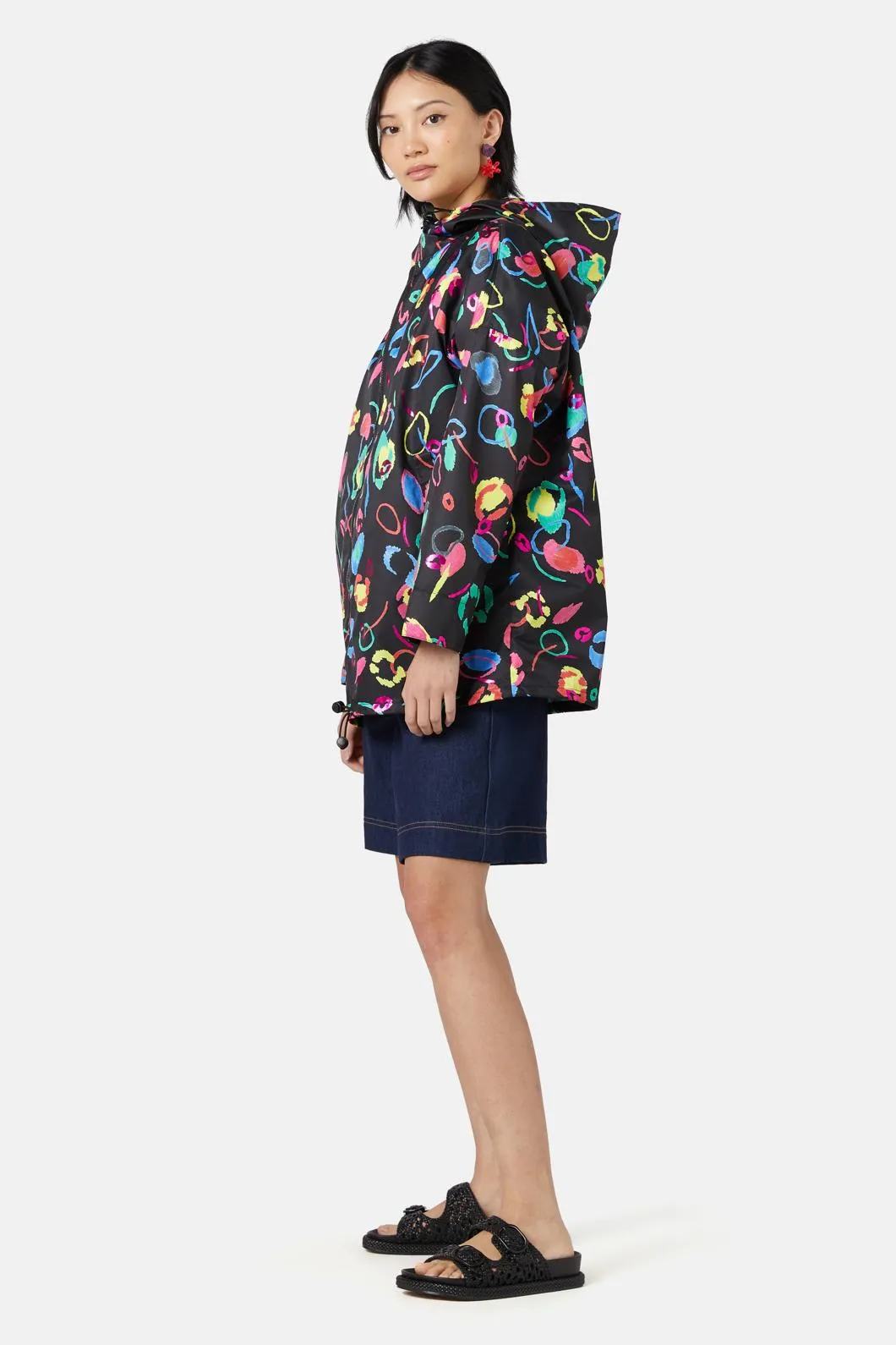 Neon Scribble Raincoat