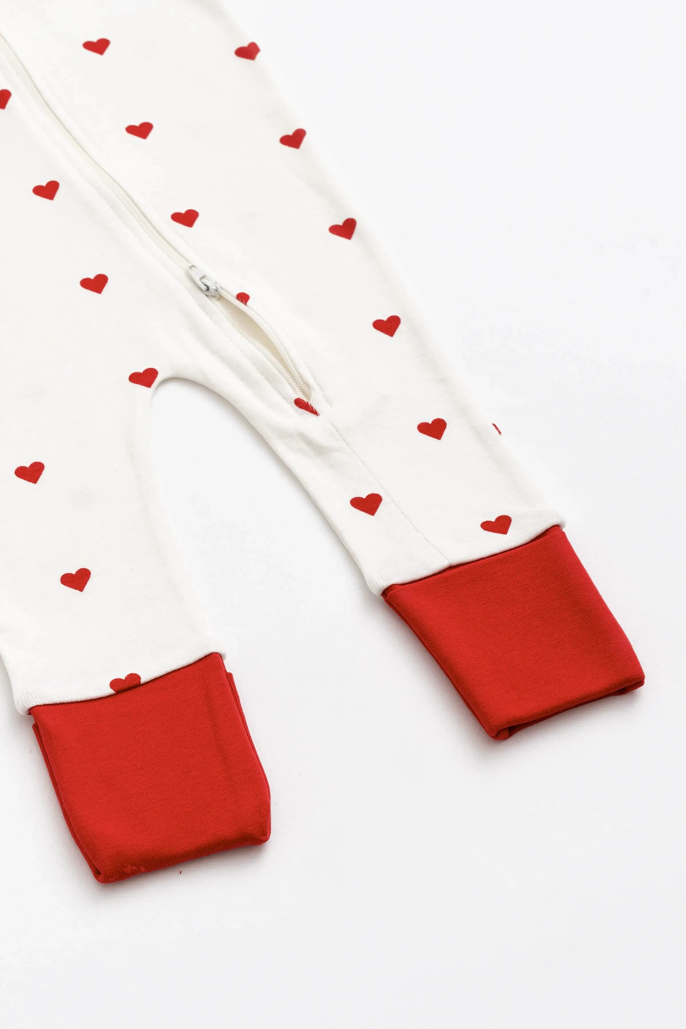 One-Piece Baby Pajamas_Tiny Hearts