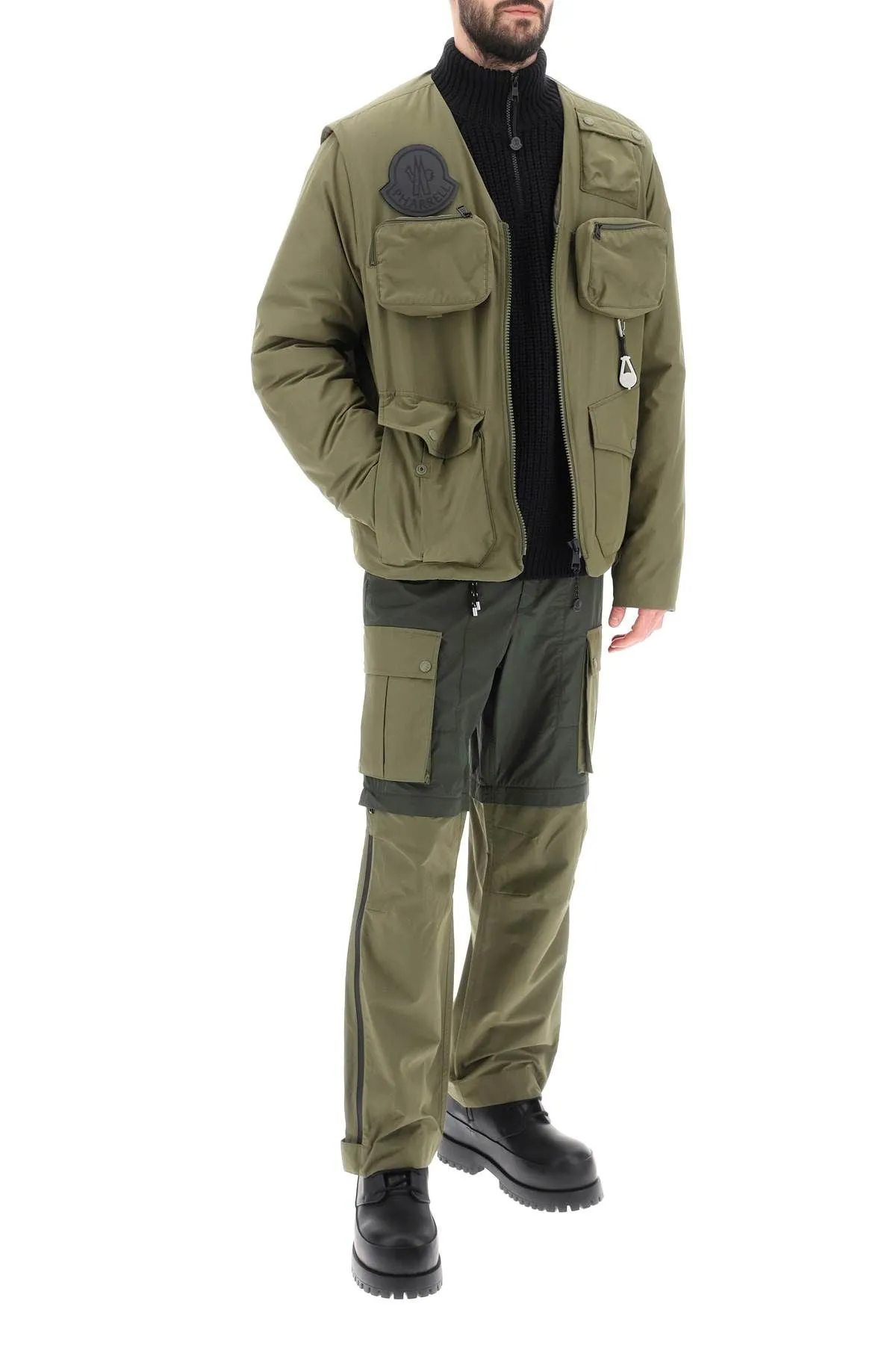 Pantalon Moncler X Pharrel Williams Convertible Cargo Pants - Vert - Femme