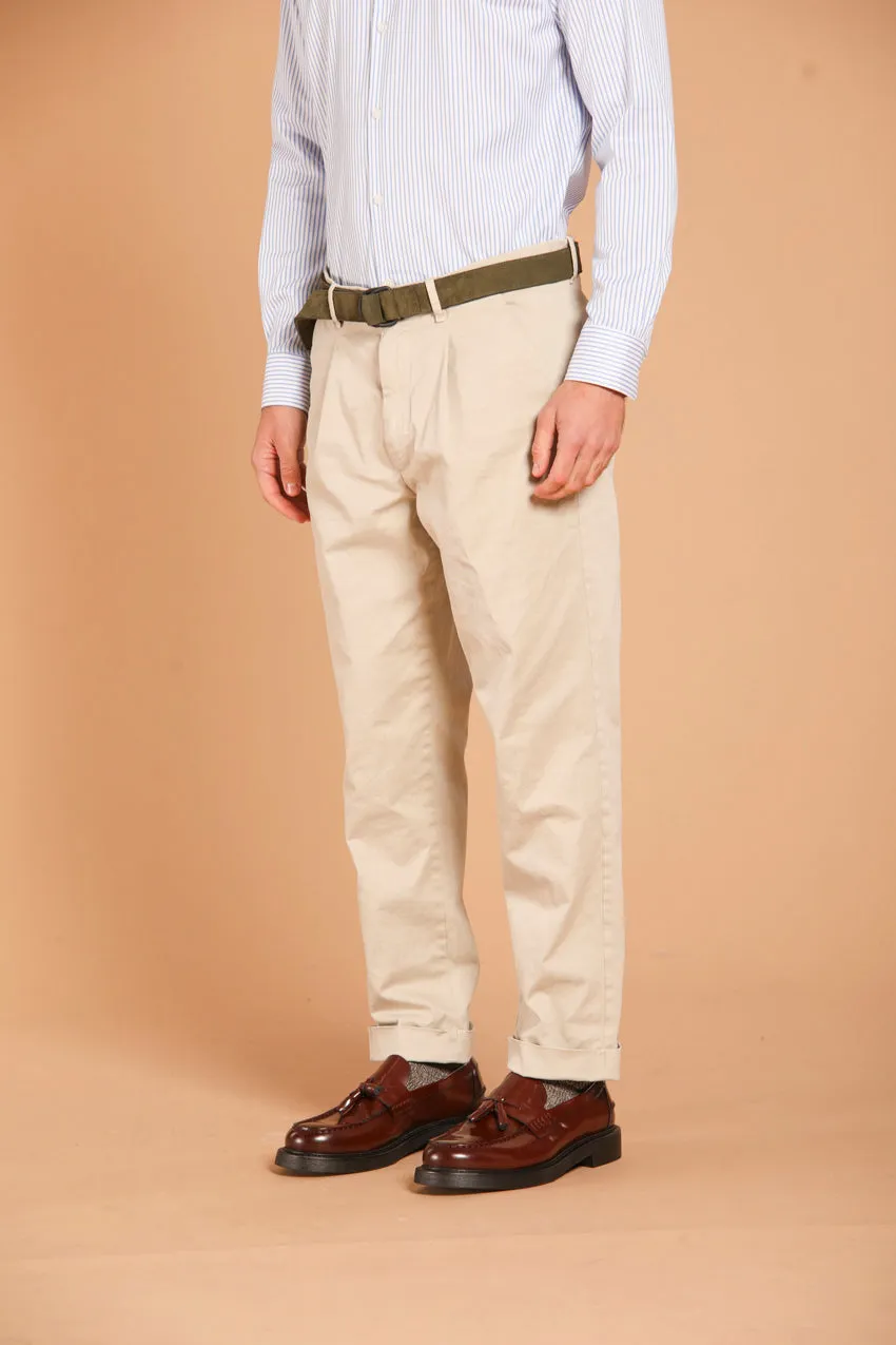 Pinces 22 pantalone chino uomo in gabardina relaxed fit