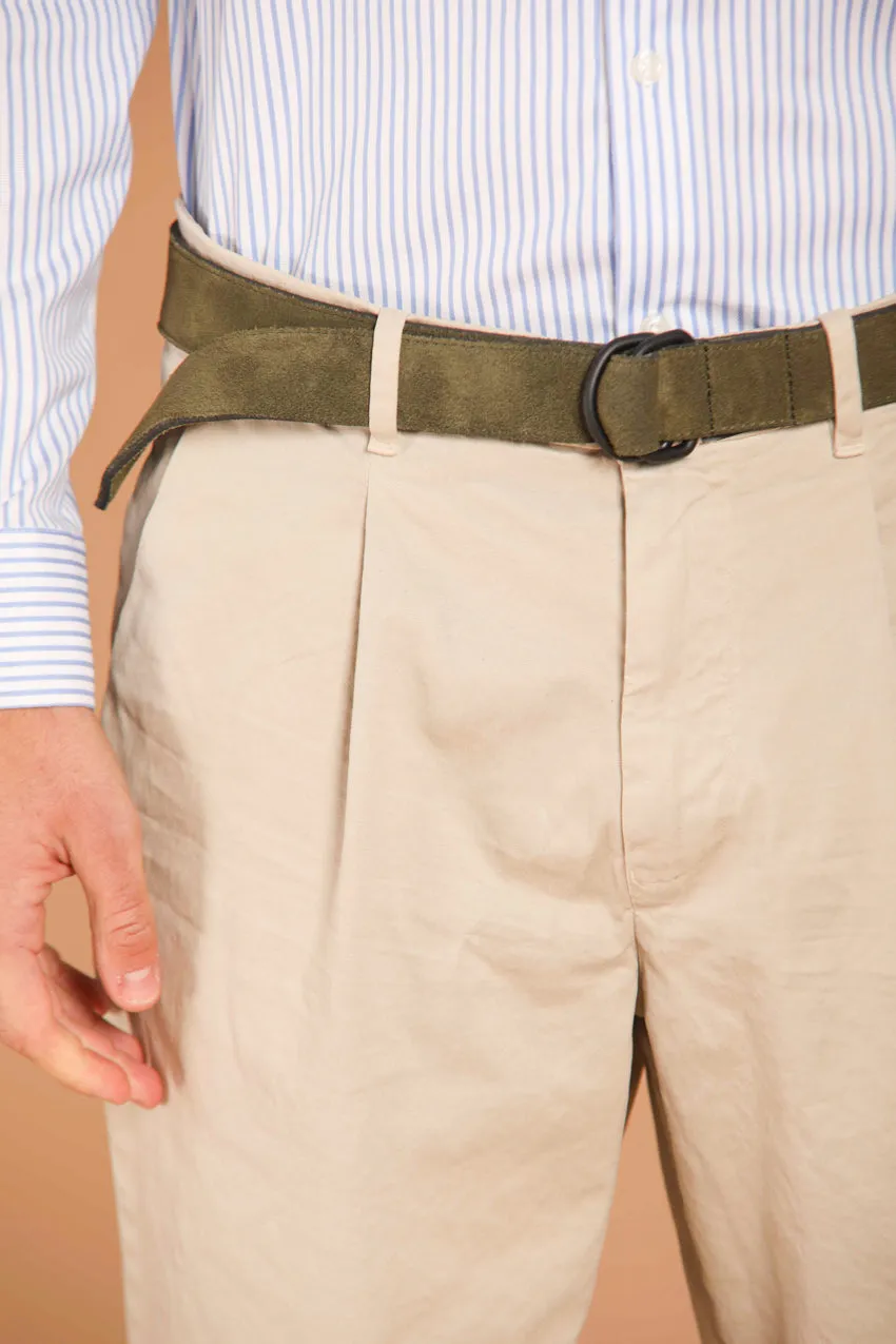 Pinces 22 pantalone chino uomo in gabardina relaxed fit