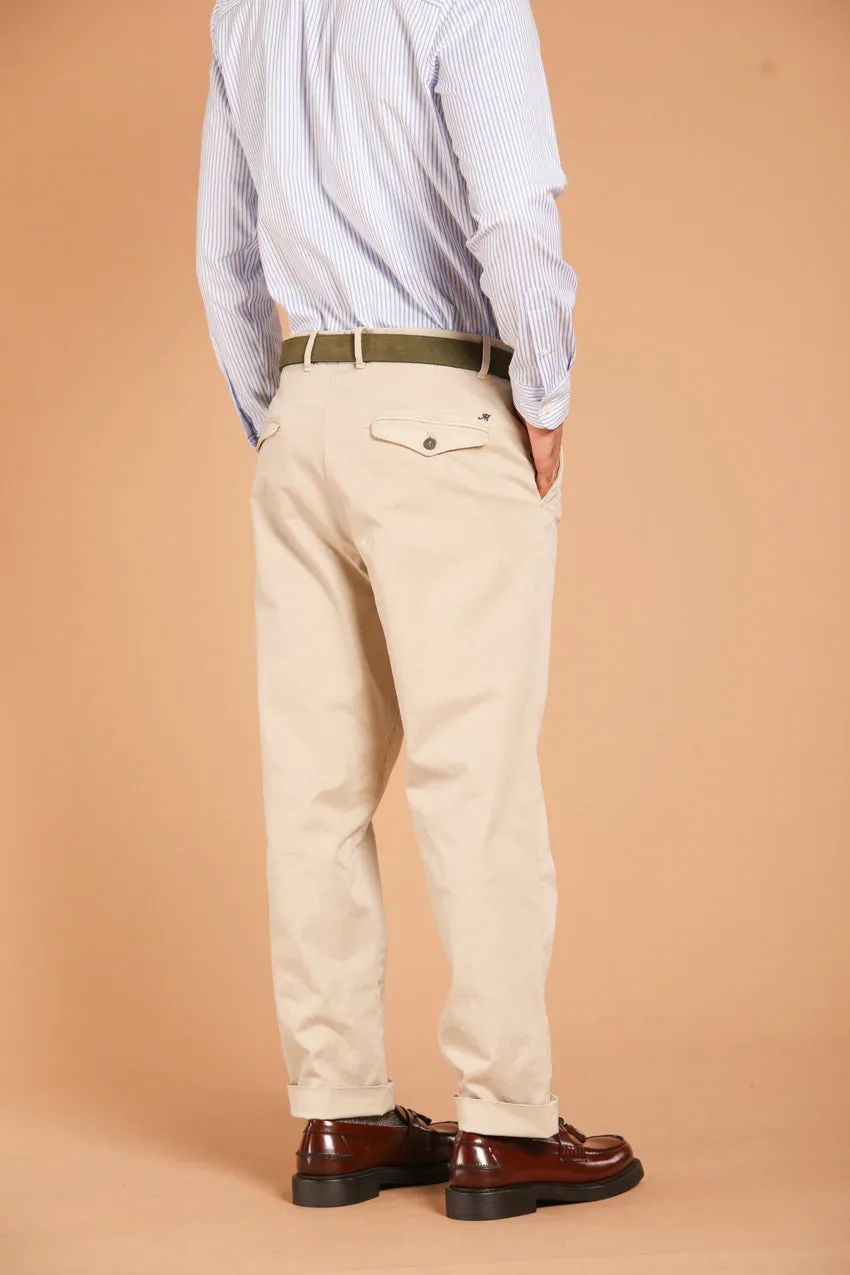 Pinces 22 pantalone chino uomo in gabardina relaxed fit