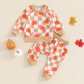 Pumpkin Checkered Set