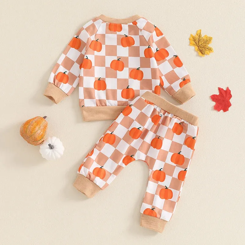 Pumpkin Checkered Set