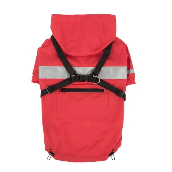 Puppia - Wilderness Rain-Harness-Coat - Blue
