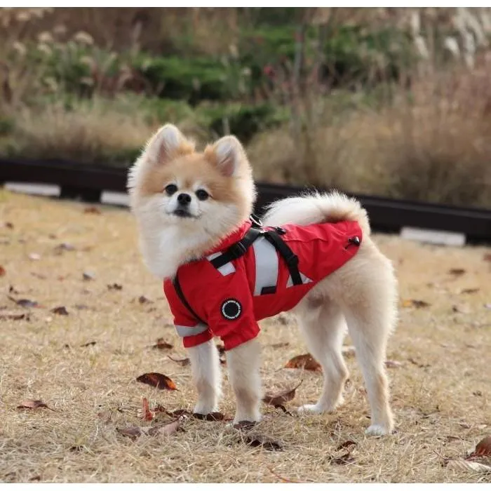 Puppia - Wilderness Rain-Harness-Coat - Blue