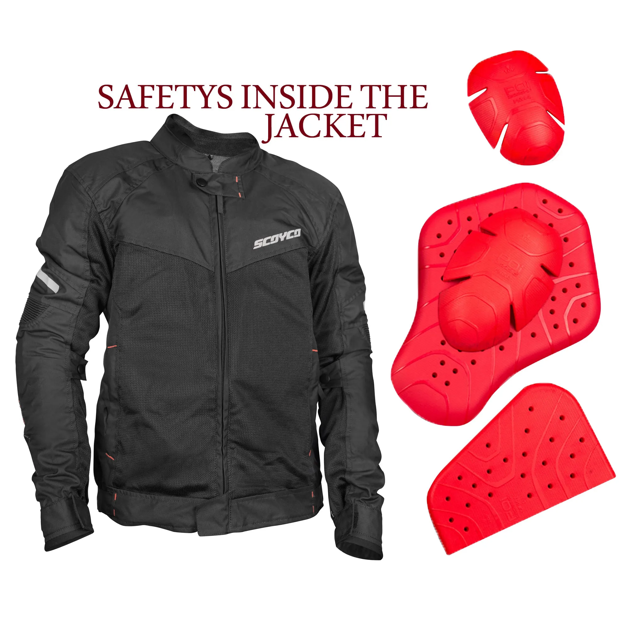 SCOYCO Motorcycle Jacket JK118, Motocross Racing Gear - 872340