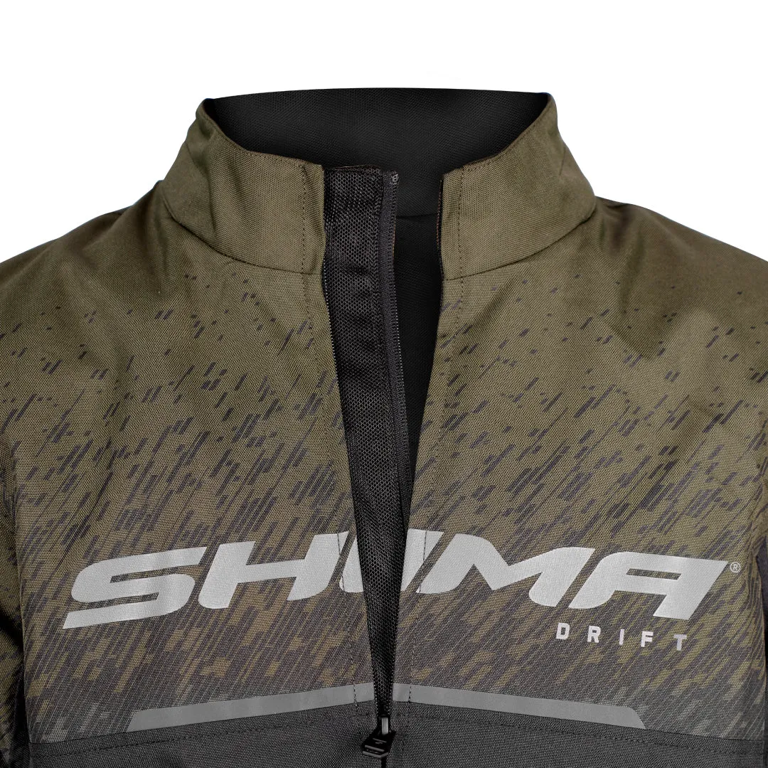 SHIMA Urban Drift Textile Motorcycle Jacket Green & Black - 910001