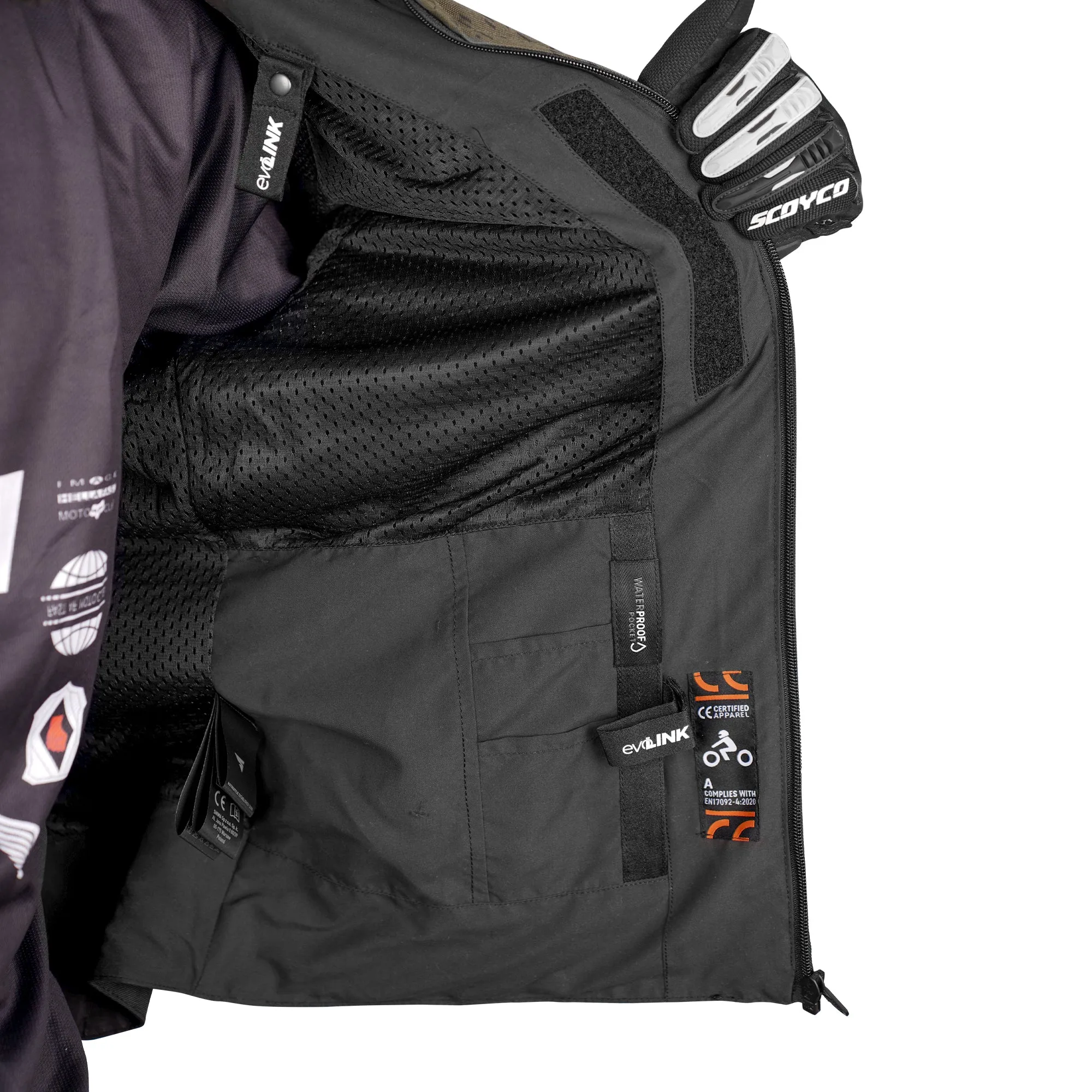 SHIMA Urban Drift Textile Motorcycle Jacket Green & Black - 910001