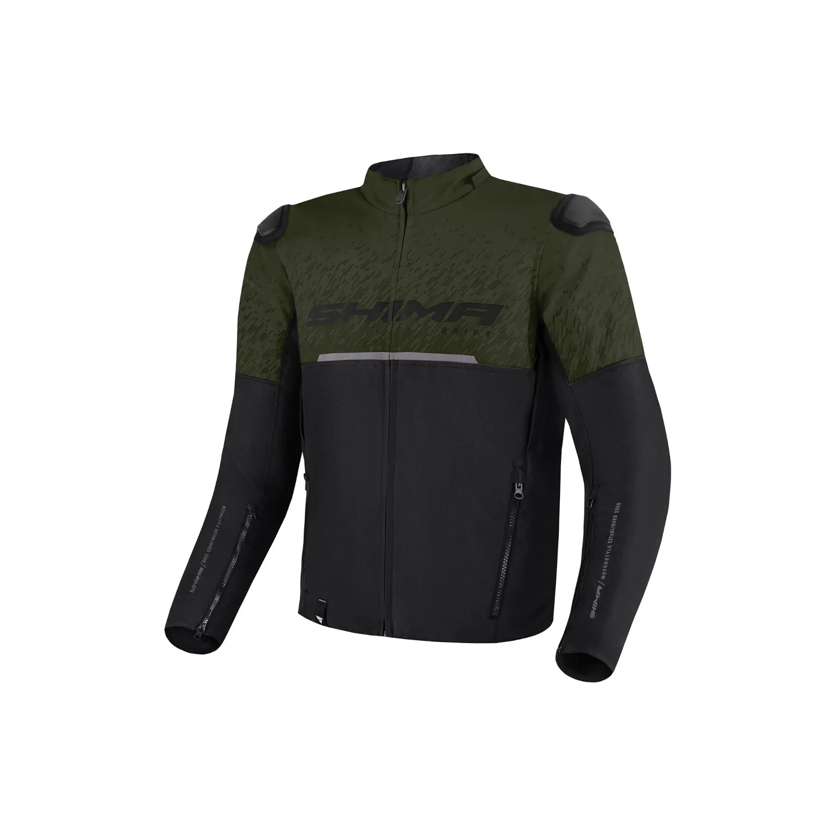 SHIMA Urban Drift Textile Motorcycle Jacket Green & Black - 910001