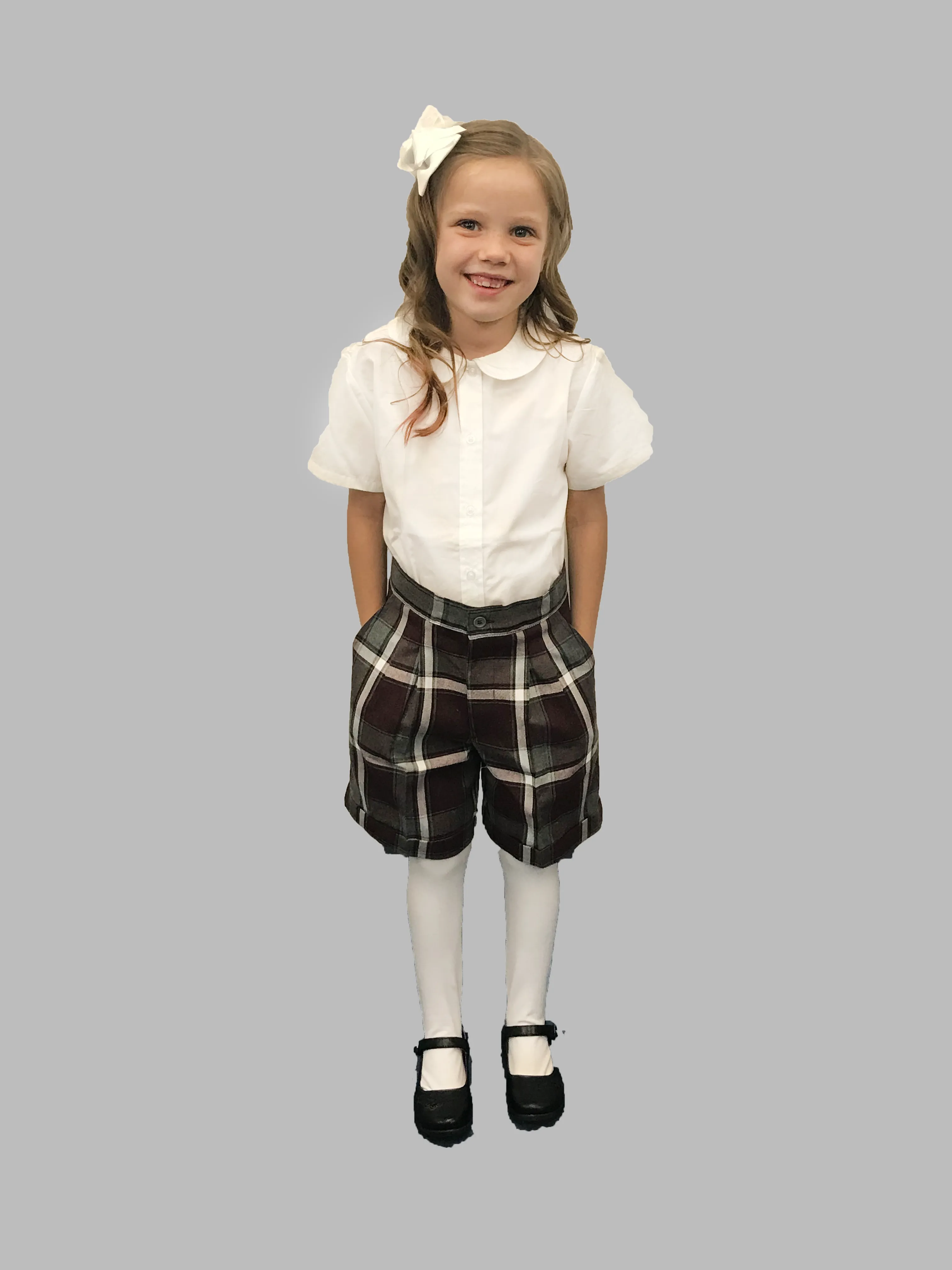 Shorts, Plaid #91 (Washington) Pleated Dressy