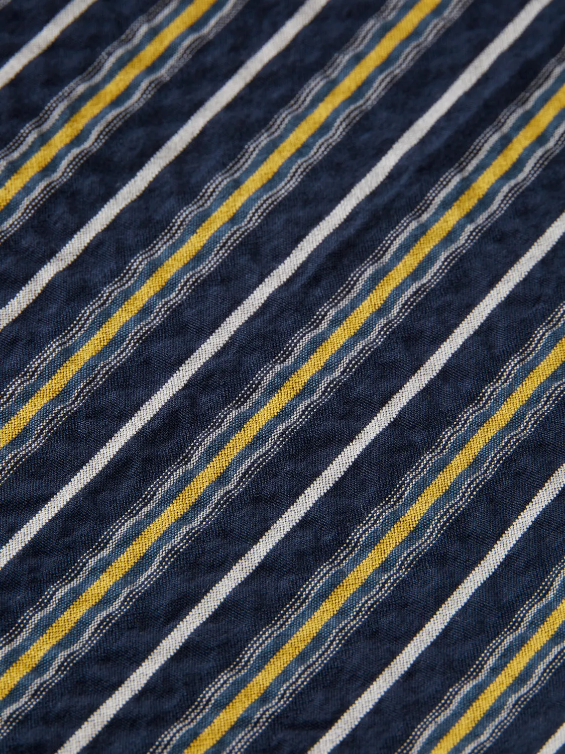 Striped loose tapered seersucker chino