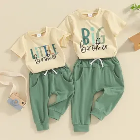 Summer Baby Boy Letter Print Clothes Set