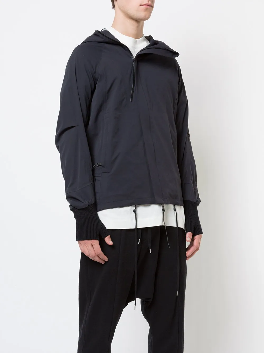Thumb Cuff Zipped Jacket