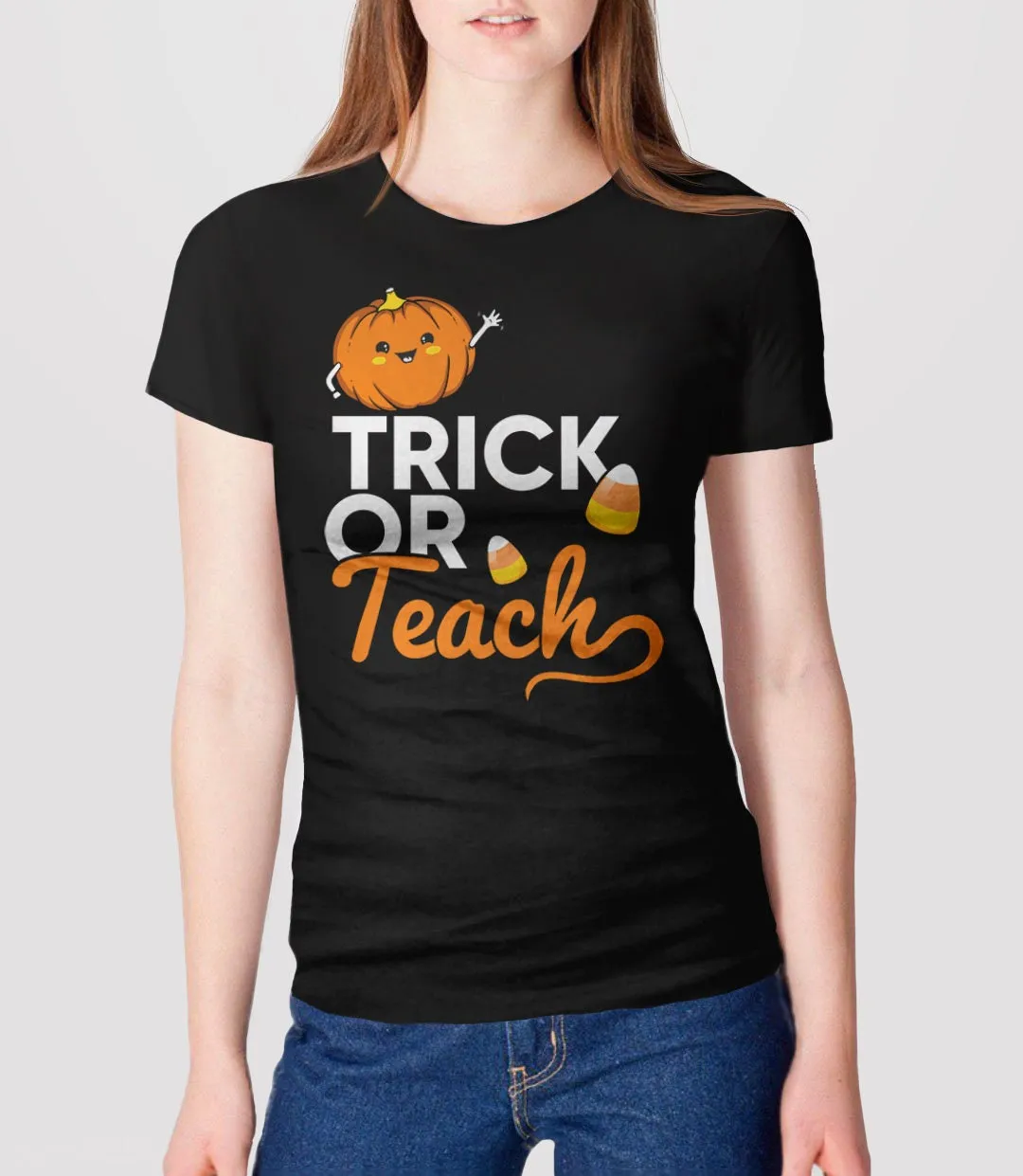 Trick or Teach Halloween Teacher T-Shirt