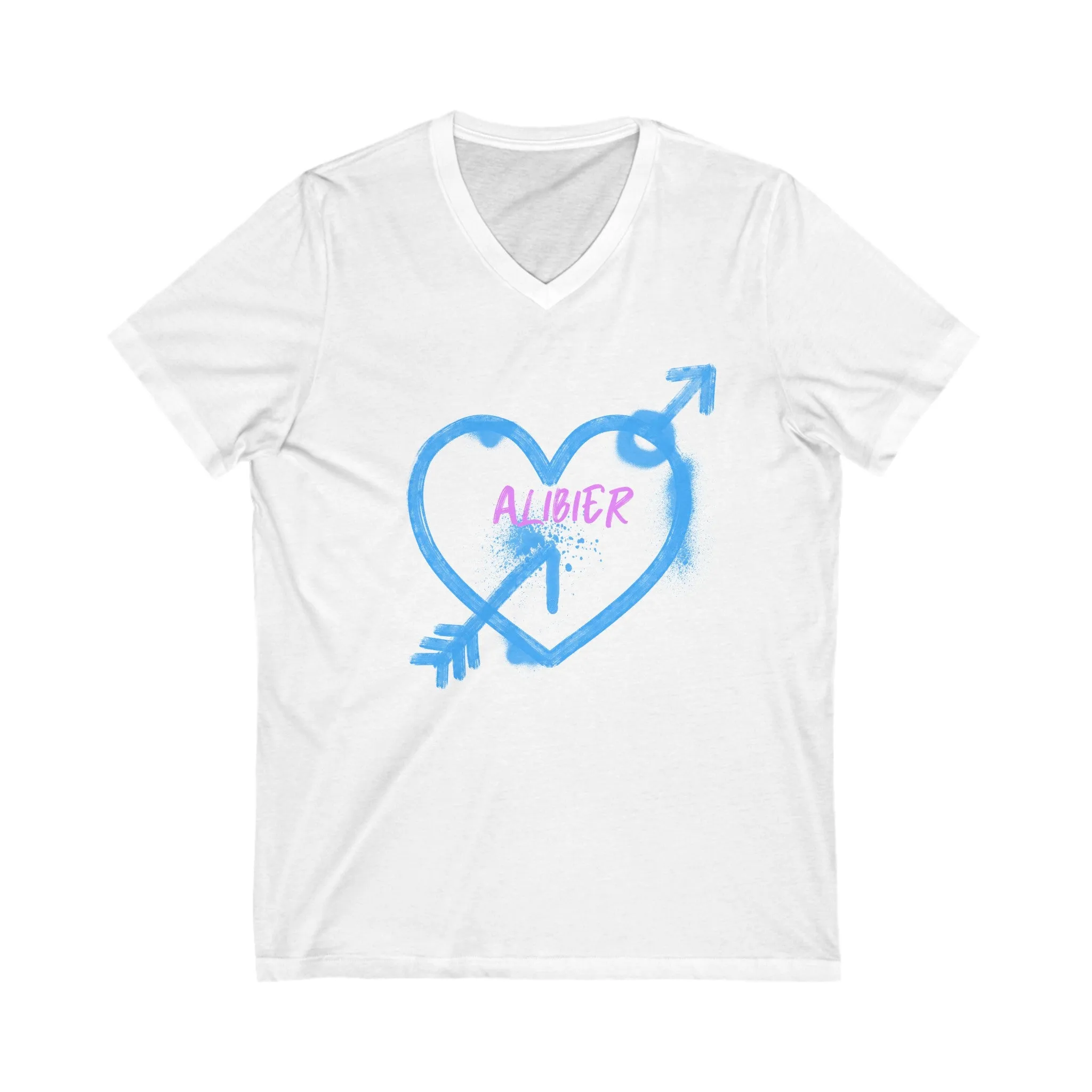 Unisex Jersey Short Sleeve V-Neck Tee