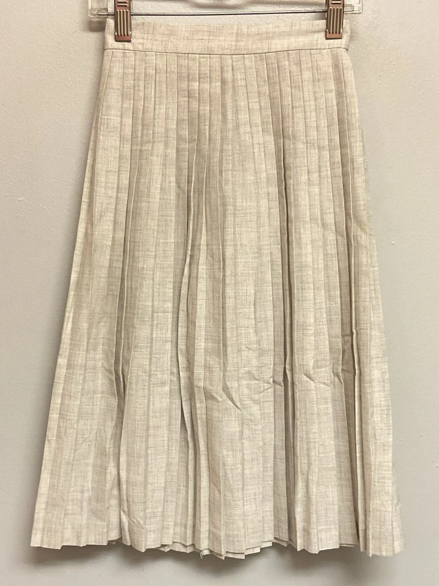 unlabel Size 6 Light Gray Pleated Girls Polyester & Viscose Skirts