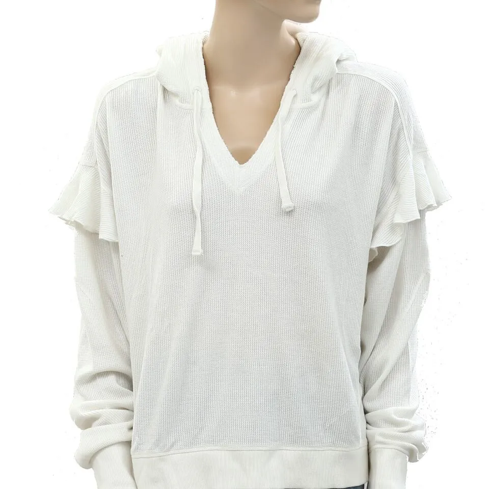 Urban Outfitters UO Thermal Hoodie Blouse Top