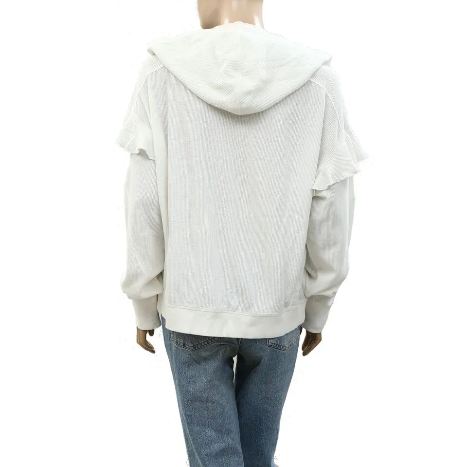 Urban Outfitters UO Thermal Hoodie Blouse Top
