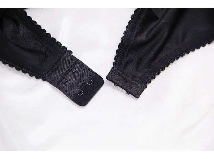 VenusFox Intimates Embroidery Lingerie and Panty with Garters Set